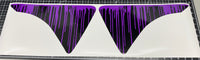 Jeep Fender Vent Decals Pair "Dripping Purple" Fits 2007-2017 Wrangler JK