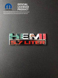 RAM 1500 HEMI Fender Emblem Overlay Decals (Pair) MEXICAN FLAG Fits 2013-2024