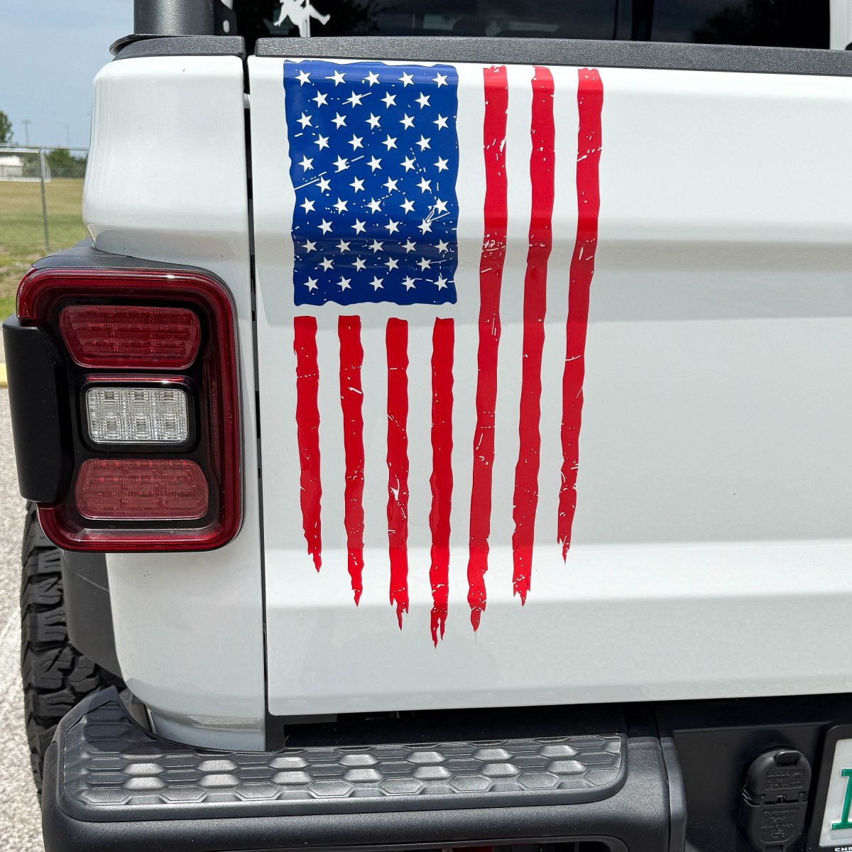 American Flag Tailgate Premium Vinyl Decal Fits RAM JEEP Chevy Ford Toyota