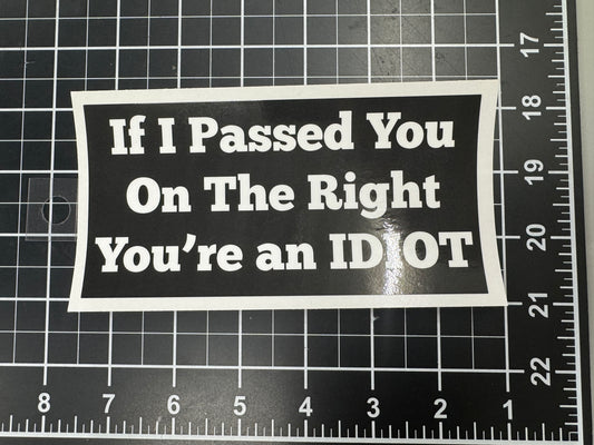 Passing on the Right