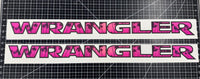 Jeep Hood Decals Wrangler Pink Sunset Design - Tiny Wrapz