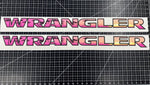 Jeep Hood Decals Wrangler Pink Sunset - Tiny Wrapz