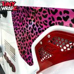 Jeep Fender Vent Decals Pair "Pink Leopard" Fits 2018-2026 Wrangler JL & Gladiator - Tiny Wrapz