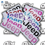 Jeep Fender Vent Glitter Decals Pair Fits 2018-2026 Wrangler JL & Gladiator