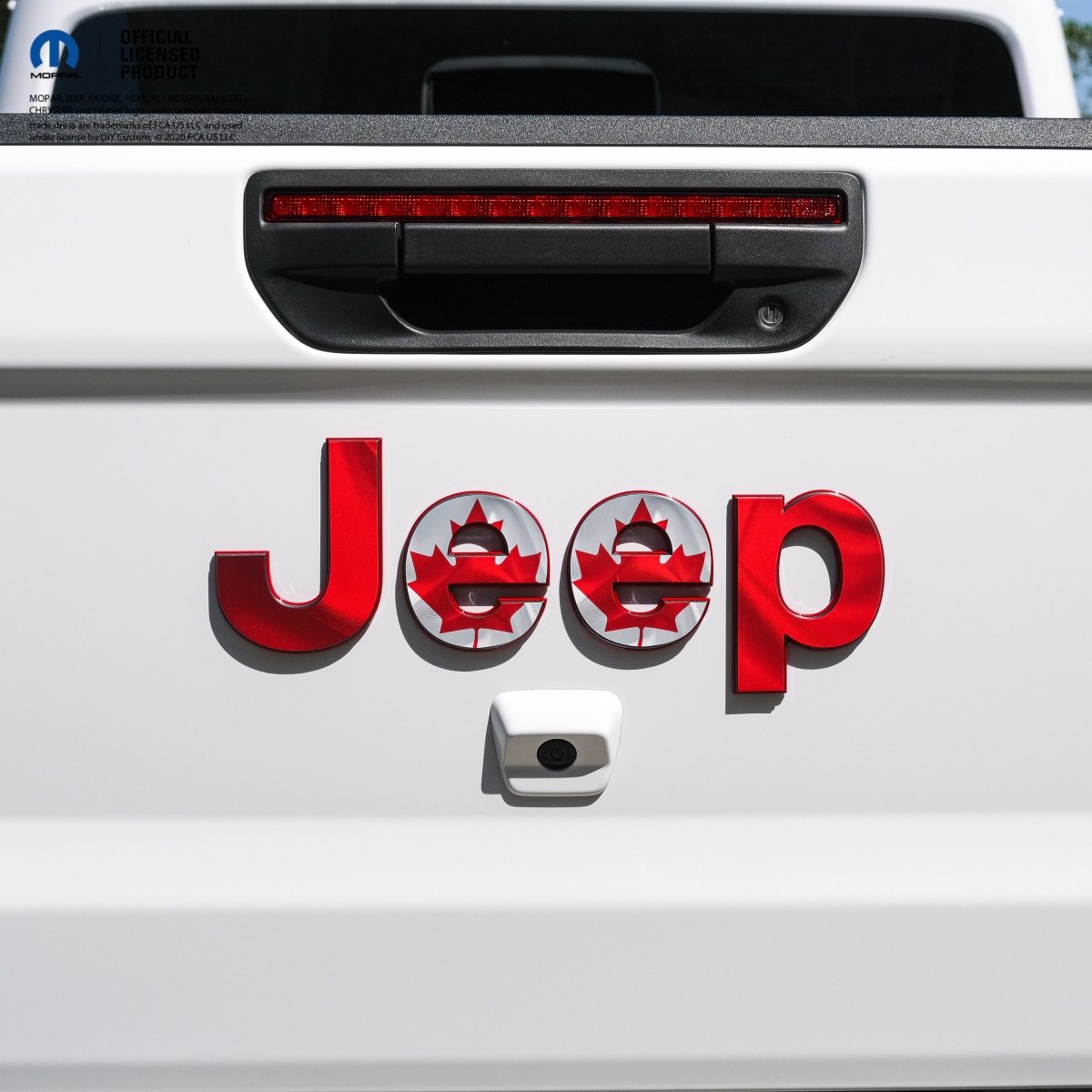 Jeep Emblem Overlay Decals - Canadian Flag - Tiny Wrapz