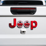 Jeep Emblem Overlay Decals - Canadian Flag - Tiny Wrapz
