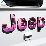 Jeep Emblem Overlay Decals - Pink Sunset - Tiny Wrapz