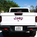 Jeep Emblem Overlay Decals - Pink Sunset - Tiny Wrapz