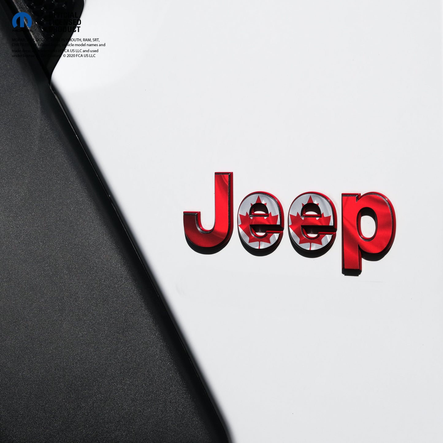 Jeep Emblem Overlay Decals - Canadian Flag