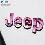 Jeep Emblem Overlay Decals - Pink Sunrise - Tiny Wrapz