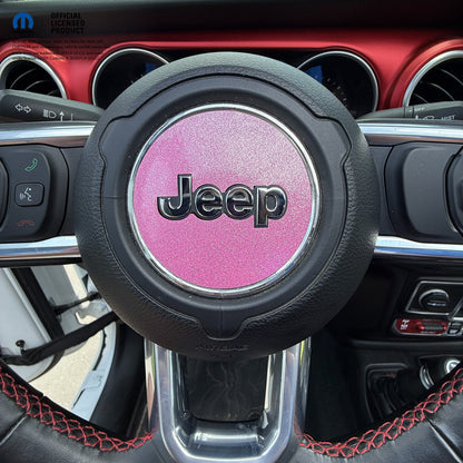 Jeep Wrangler JL Gladiator Steering Wheel Circle Glitter Vinyl Decal Sticker