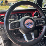 Jeep Wrangler JK Steering Wheel Circle Purple Mountain Vinyl Decal Sticker 2007-2017 - Tiny Wrapz