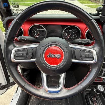 Jeep Wrangler JL Gladiator Steering Wheel Circle Glitter Vinyl Decal Sticker