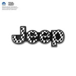 Jeep Emblem Overlay Decals - Checkered Flag - Tiny Wrapz