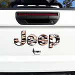 Jeep Emblem Overlay Decals - Gobi Camo - Tiny Wrapz