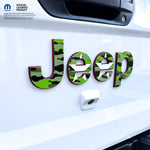 Jeep Emblem Overlay Decals - Green Star Camo - Tiny Wrapz