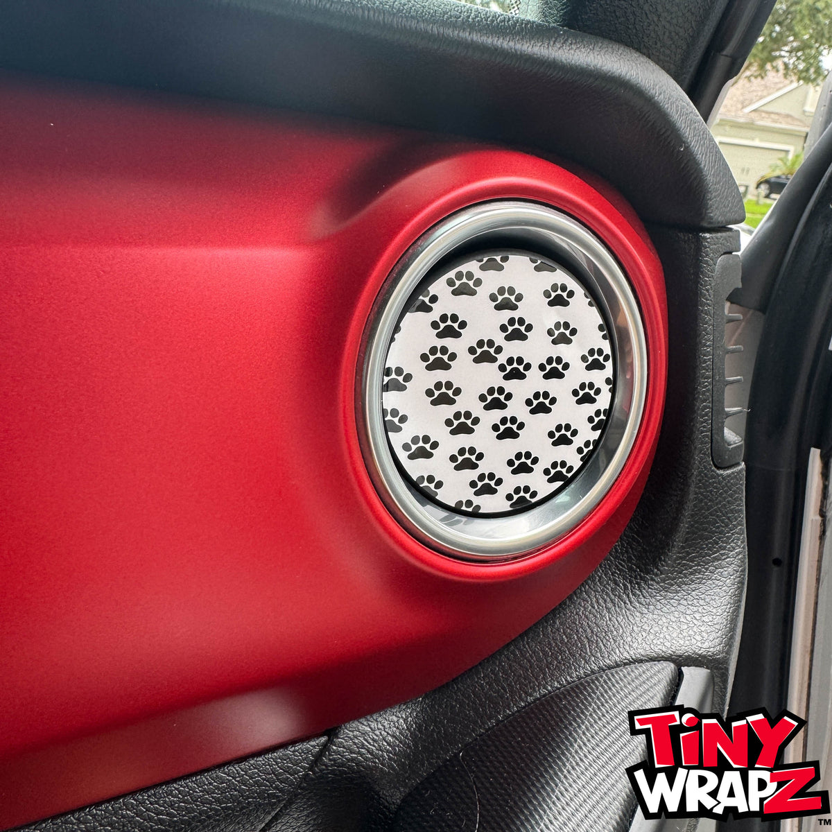 Jeep AC Vent Dog Paws 4 x Decals Fits 2011-2026 Wrangler JK Wrangler JL Gladiator