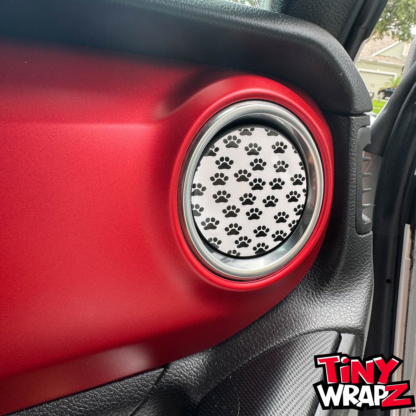 Jeep AC Vent Dog Paws 4 x Decals Fits 2011-2026 Wrangler JK Wrangler JL Gladiator