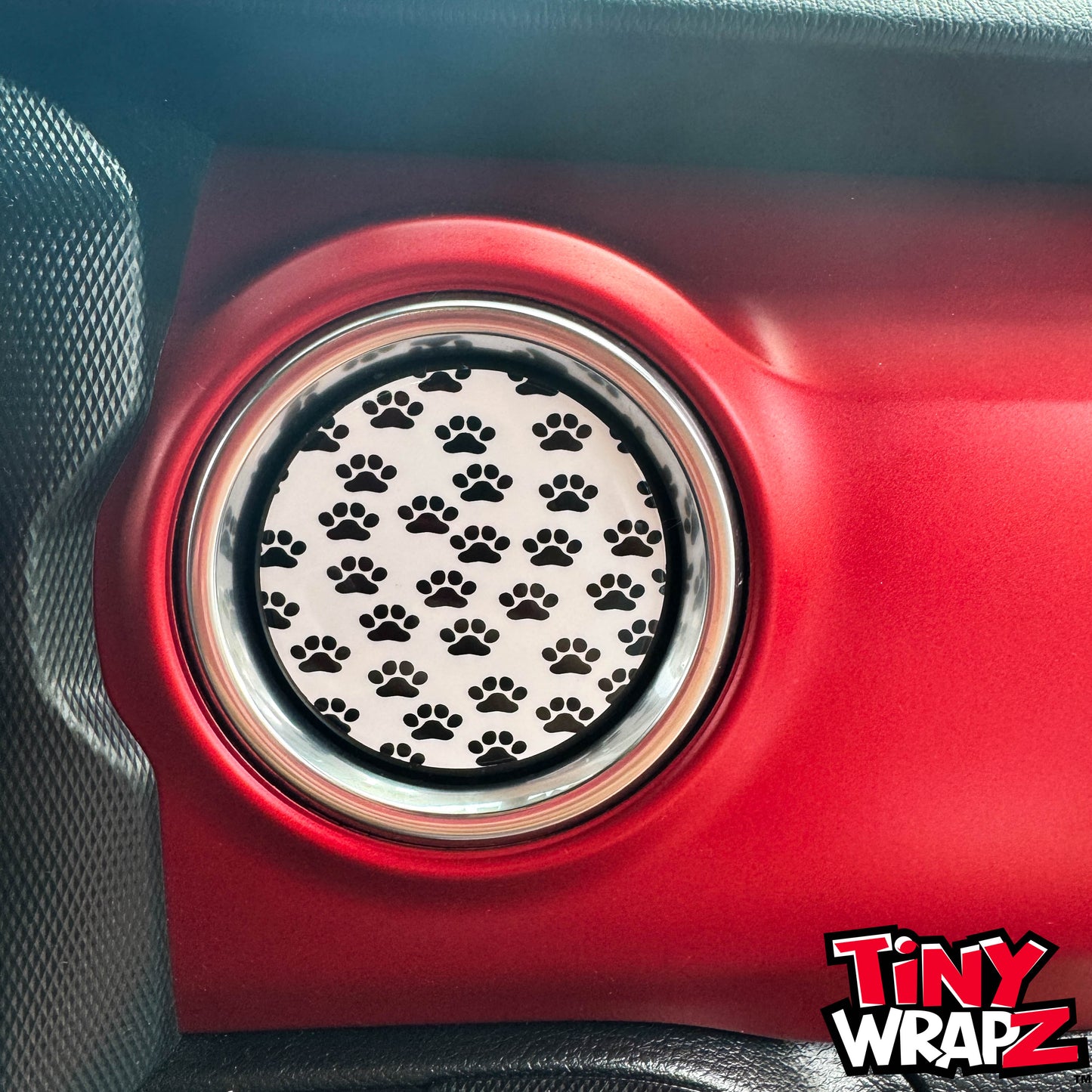 Jeep AC Vent Dog Paws 4 x Decals Fits 2011-2026 Wrangler JK Wrangler JL Gladiator