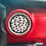 Jeep AC Vent Dog Paws 4 x Decals Fits 2011-2026 Wrangler JK Wrangler JL Gladiator