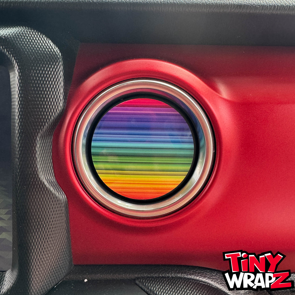 Jeep AC Vent Rainbow 4 x Decals Fits 2011-2026 Wrangler JK Wrangler JL Gladiator