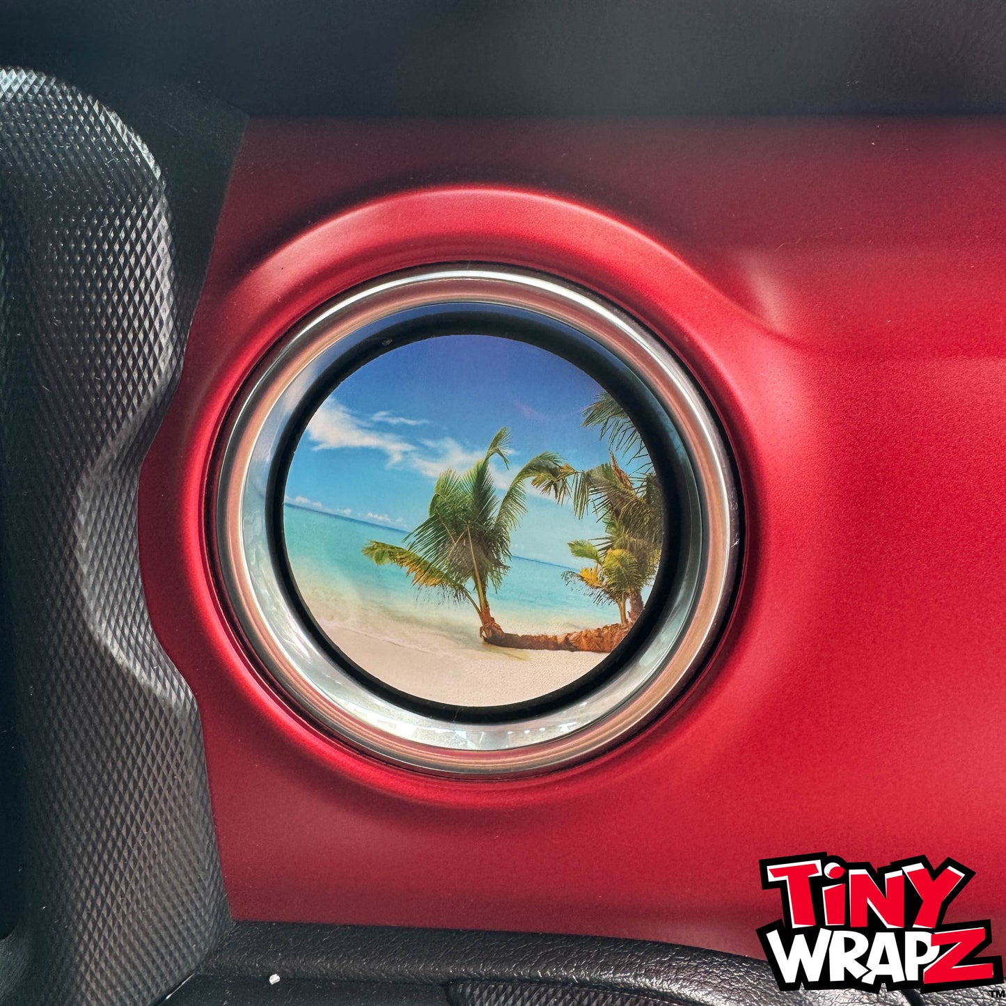 Jeep AC Vent "The Beach" 4 x Decals Fits 2011-2026 Wrangler JK, Wrangler JL Gladiator