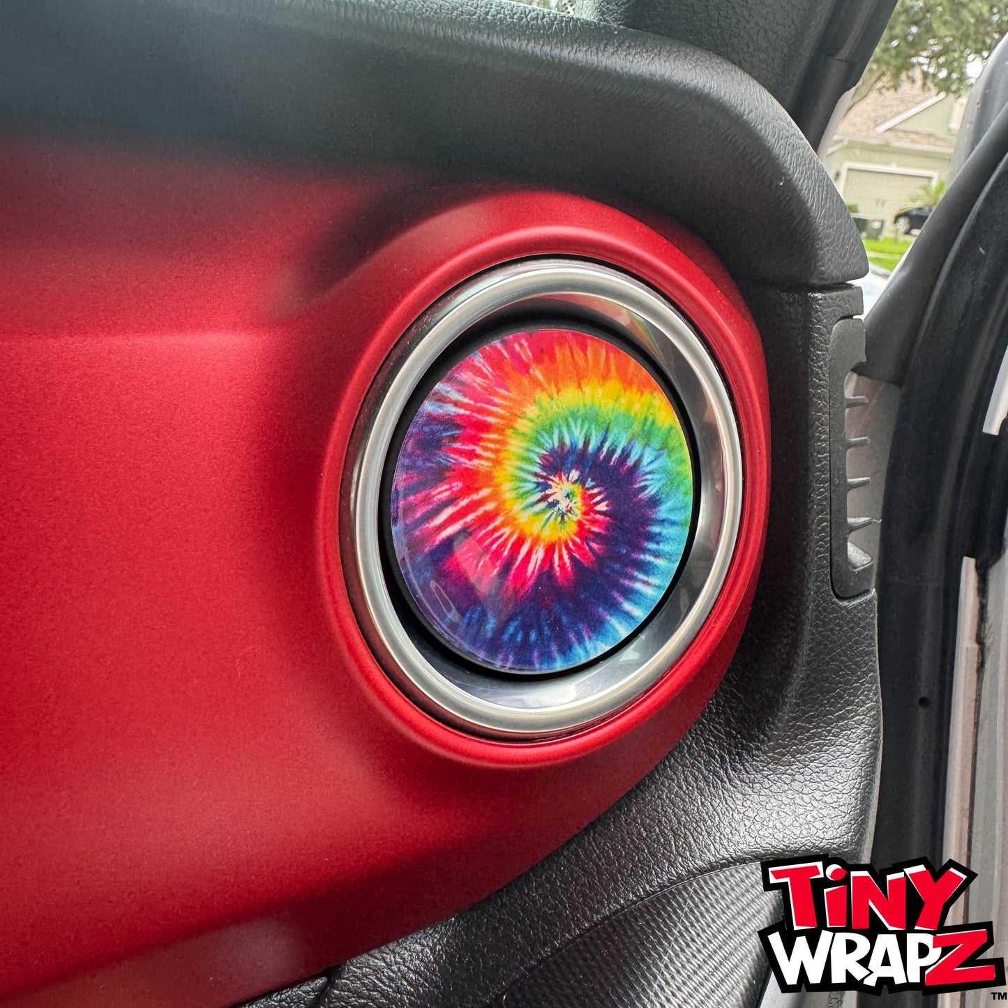 Jeep AC Vent Tie Dye 4 x Decals Fits 2011-2026 Wrangler JK Wrangler JL Gladiator