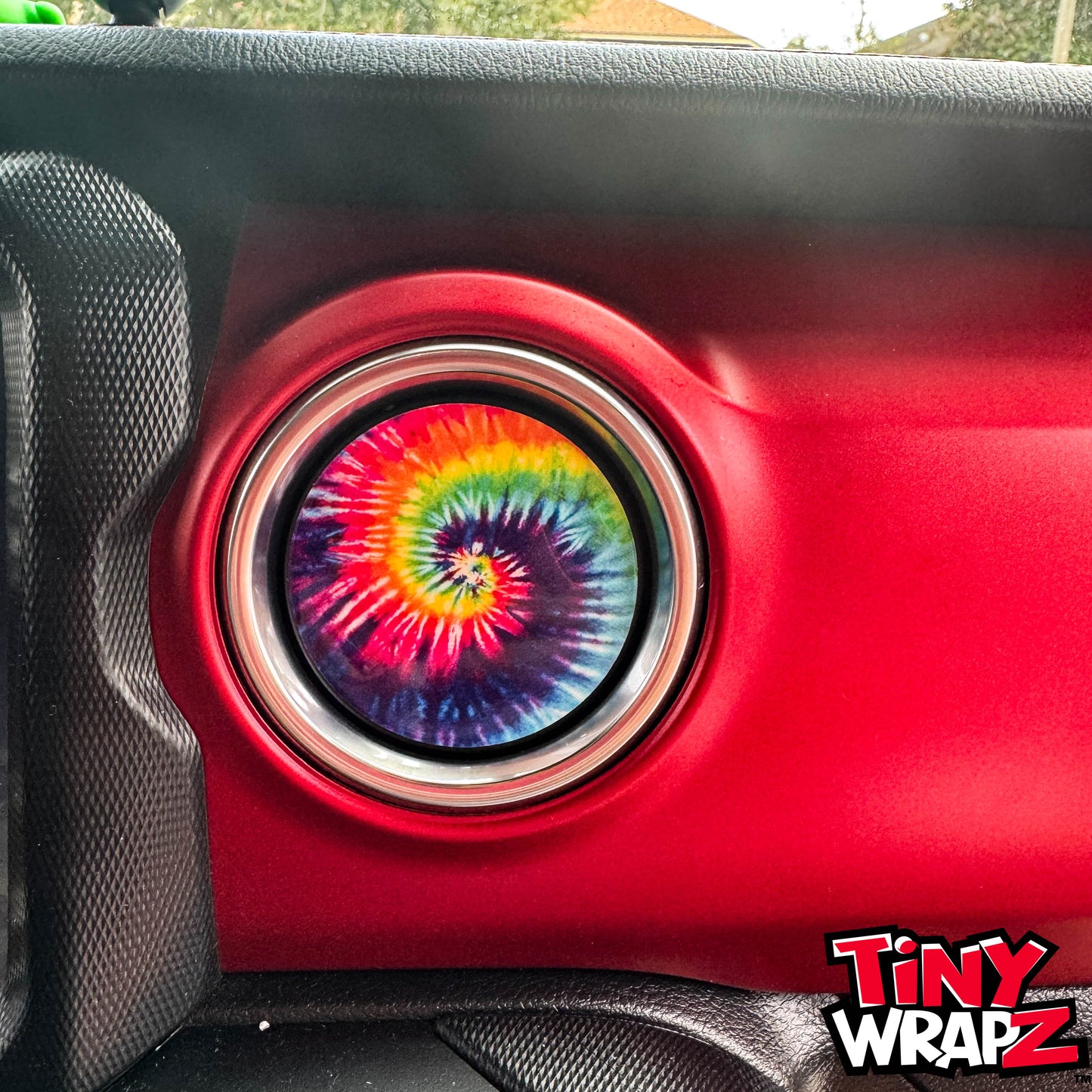 Jeep AC Vent Tie Dye 4 x Decals Fits 2011-2026 Wrangler JK Wrangler JL Gladiator