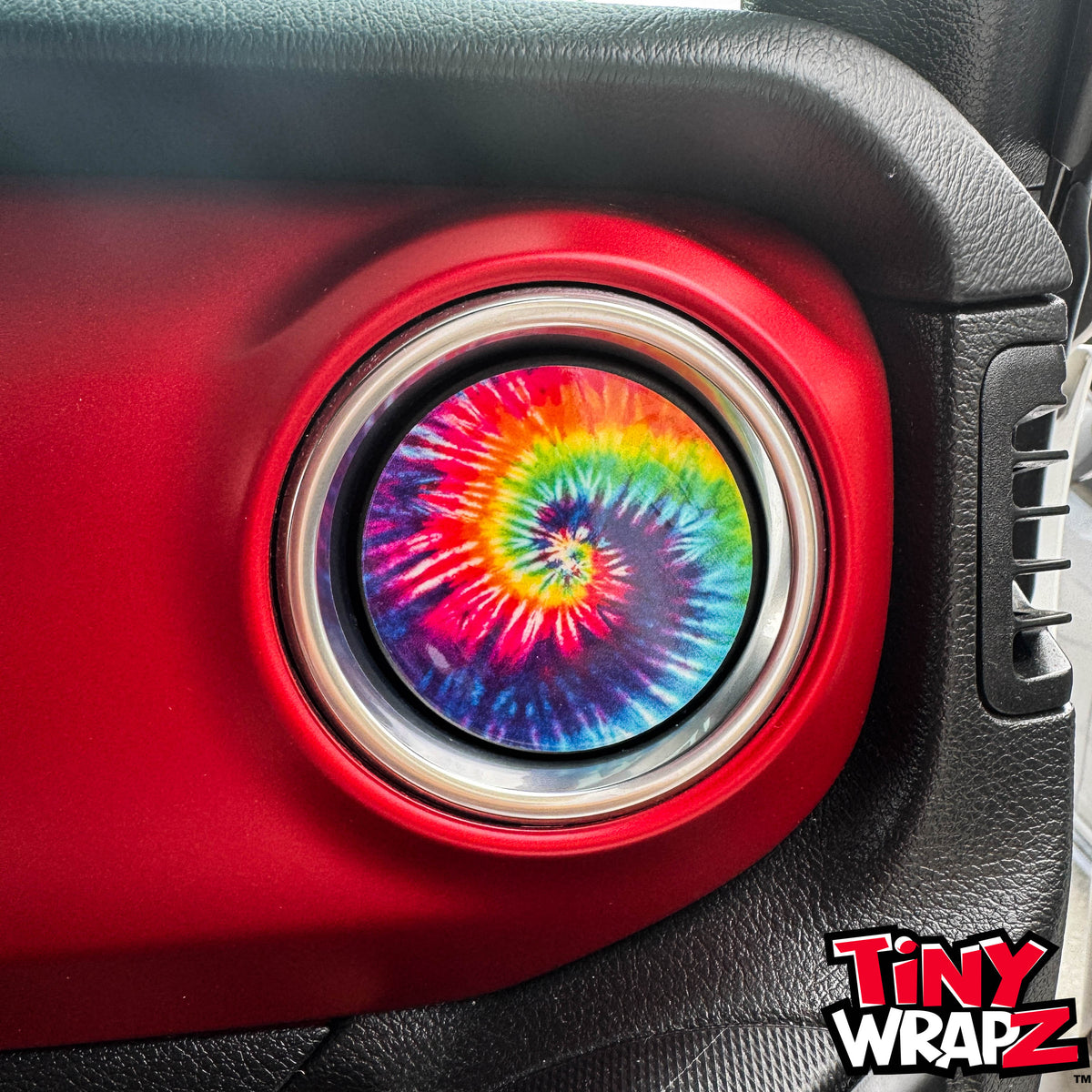 Jeep AC Vent Tie Dye 4 x Decals Fits 2011-2026 Wrangler JK Wrangler JL Gladiator