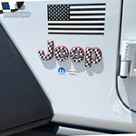 Jeep Emblem Overlay Decals - Checkered Flag - Tiny Wrapz