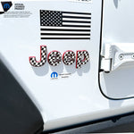 Jeep Emblem Overlay Decals - Checkered Flag - Tiny Wrapz