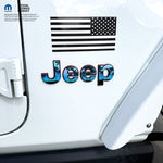 Jeep Emblem Overlay Decals - Various Sunset Colors - Tiny Wrapz