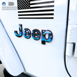 Jeep Emblem Overlay Decals - Various Sunset Colors - Tiny Wrapz