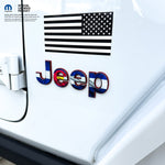 Jeep Emblem Overlay Decals - Colorado Flag - Tiny Wrapz