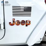 Jeep Emblem Overlay Decals - Various Sunset Colors - Tiny Wrapz