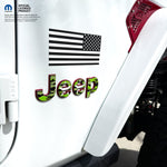 Jeep Emblem Overlay Decals - Green Star Camo - Tiny Wrapz