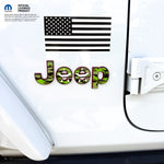Jeep Emblem Overlay Decals - Green Star Camo - Tiny Wrapz