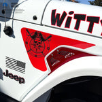 Jeep Fender Vent Decals Pair "Pirate Skulls Compass" Fits 2018-2026 Wrangler JL & Gladiator - Tiny Wrapz
