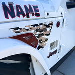 Jeep Fender Vent Decals Pair "Gobi Camo" Fits 2018-2026 Wrangler JL & Gladiator - Tiny Wrapz