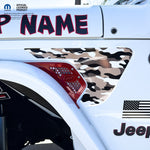 Jeep Fender Vent Decals Pair "Gobi Camo" Fits 2018-2026 Wrangler JL & Gladiator - Tiny Wrapz