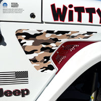 Jeep Fender Vent Decals Pair "Gobi Camo" Fits 2018-2026 Wrangler JL & Gladiator - Tiny Wrapz