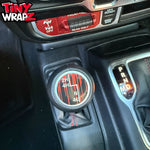 Jeep Shift Knob Premium Vinyl "Dripping Red" Sticker Fits 2018-2026 Wrangler JL & Gladiator - Tiny Wrapz