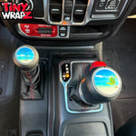 Jeep Shift Knob Premium Vinyl "The Beach" Sticker Fits 2018-2026 Wrangler JL & Gladiator - Tiny Wrapz