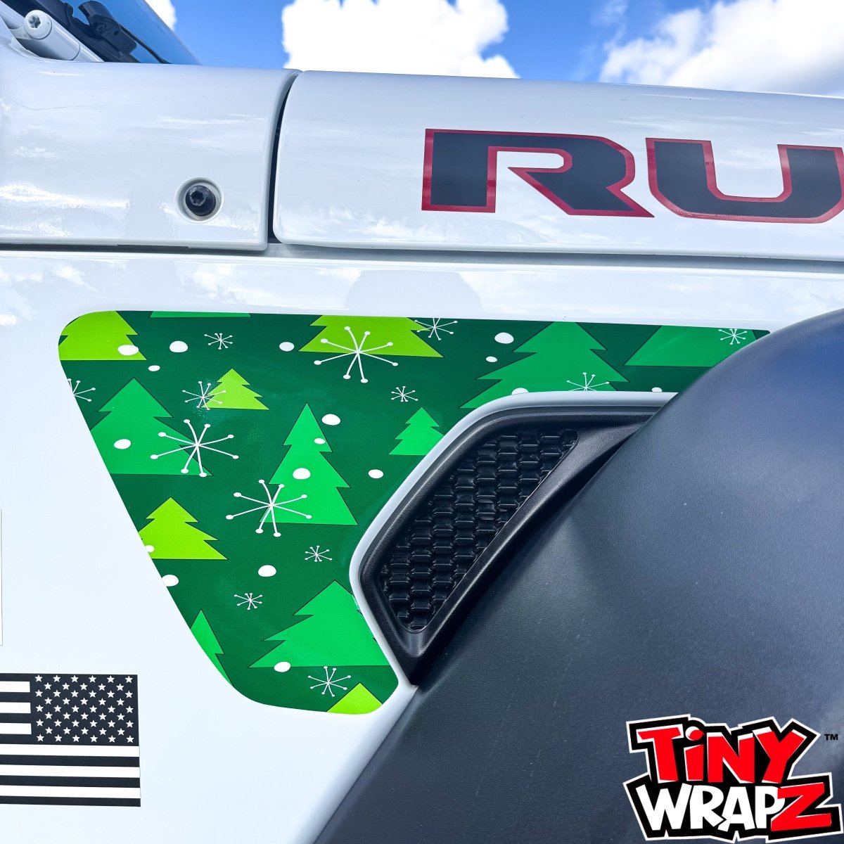 Jeep Fender Vent Decals Pair "Christmas Tree" Fits 2018-2026 Wrangler JL & Gladiator - Tiny Wrapz
