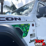 Jeep Fender Vent Decals Pair "Christmas Tree" Fits 2018-2026 Wrangler JL & Gladiator - Tiny Wrapz