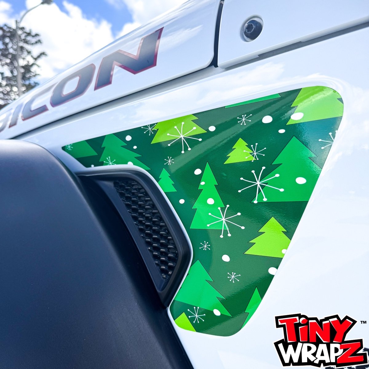 Jeep Fender Vent Decals Pair "Christmas Tree" Fits 2018-2026 Wrangler JL & Gladiator - Tiny Wrapz
