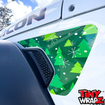 Jeep Fender Vent Decals Pair "Christmas Tree" Fits 2018-2026 Wrangler JL & Gladiator - Tiny Wrapz