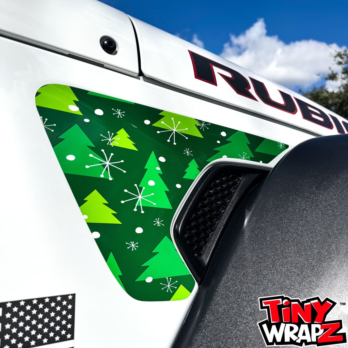 Jeep Fender Vent Decals Pair "Christmas Tree" Fits 2018-2026 Wrangler JL & Gladiator - Tiny Wrapz