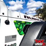 Jeep Fender Vent Decals Pair "Christmas Tree" Fits 2018-2026 Wrangler JL & Gladiator - Tiny Wrapz