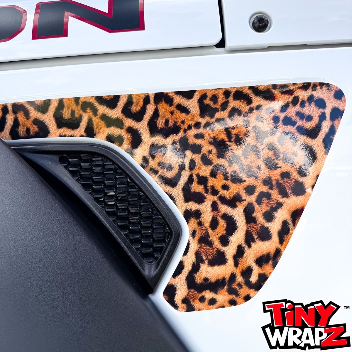 Jeep Fender Vent Decals Pair "Leopard" Fits 2018-2026 Wrangler JL & Gladiator - Tiny Wrapz